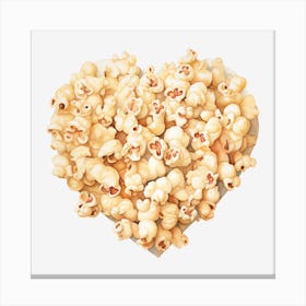 Heart Of Popcorn 13 Canvas Print