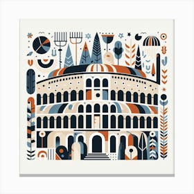 Scandinavian style, Colosseum 2 Canvas Print