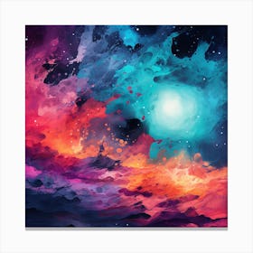 Abstract Of Nebula Canvas Print