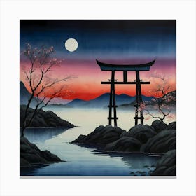 Japanese Tori Gate Canvas Print