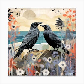 Bird In Nature Raven 2 Canvas Print