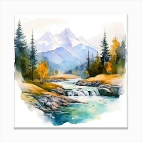 Watercolor Landscape 15 Canvas Print