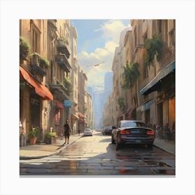 City Street Canvas Print