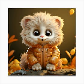 Cute Teddy Bear 4 Canvas Print