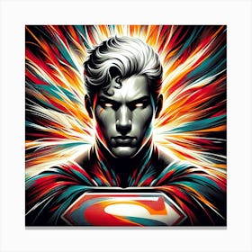 Superman By Person 1 Canvas Print