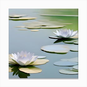 White Water Lily Canvas Print