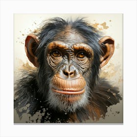 Chimpanzee Portrait 1 Stampe su tela