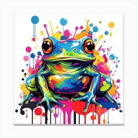 Colorful Frog 2 Canvas Print