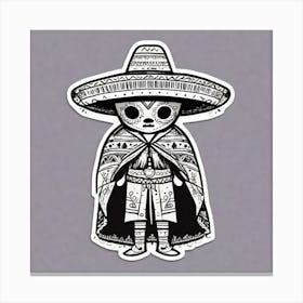 Mexican Day Of The Dead Canvas Print