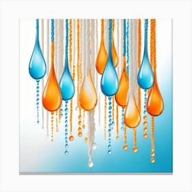 Water Drops Canvas Print