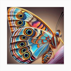 Footprint Butterfly Art Canvas Print