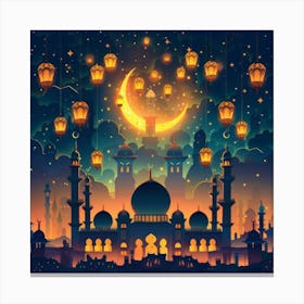 Ramadan Background 4 Canvas Print