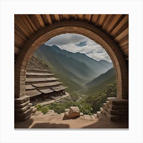 Archway To The Mountains Canvas Print