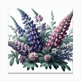 Lupines Canvas Print