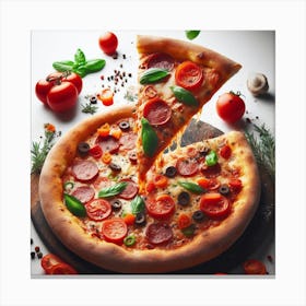 Pizza2 Canvas Print