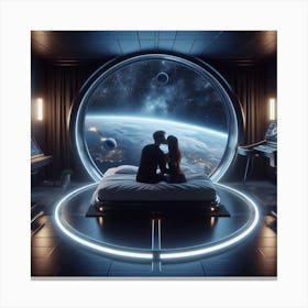Bedroom In Space Canvas Print