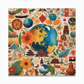 World Map Canvas Print