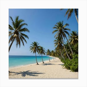 Tropical beach photography Canvas Print