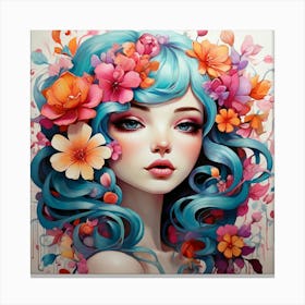 Flower Girl Canvas Print