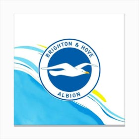 Brighton and Hove Albion Logo Wall Art 1 Canvas Print