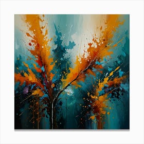 Abstract Tree Painting 1 Canvas Print