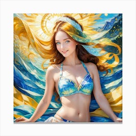 Mermaid hj Canvas Print