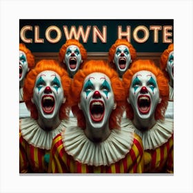 Clown Hotel Canvas Print