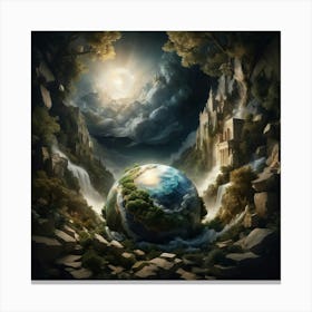 Earth In The Sky 2 Canvas Print