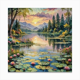 Lily Pond 1 Canvas Print