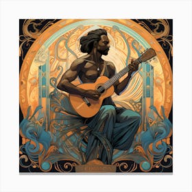 Acoustic Guitar Canvas Print