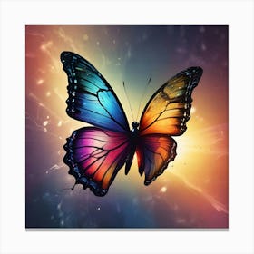 Butterfly In The Sky 5 Canvas Print