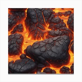 Lava texture 26 Canvas Print