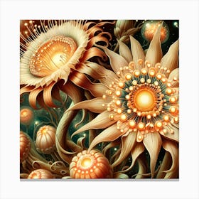 Psychedelic Flowers 3 Canvas Print