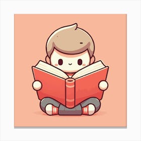 Books Design Collection Cartoon Reading Book Book Collection (21) Canvas Print