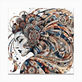 Psychedelic Woman Canvas Print