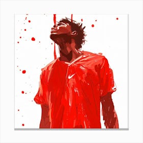 Nike Basketball Player Canvas Print