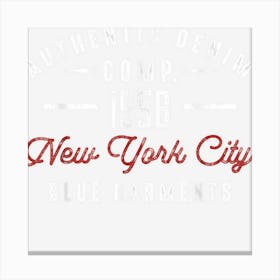 New York City Born In 1958 Authentic Vintage Birthday Canvas Print