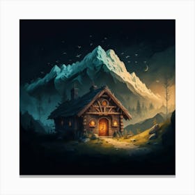 Cabin In The Woods Canvas Print