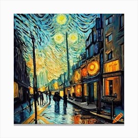 Abstract City Lights Canvas Print
