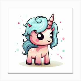 Cute Unicorn 582 Canvas Print