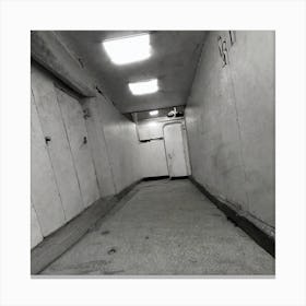 Hallway In A Building Canvas Print