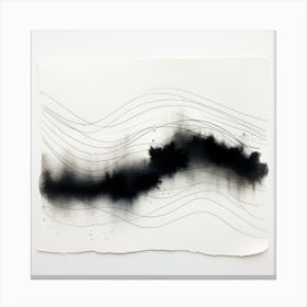 Black Minimalist Forms 2 Canvas Print
