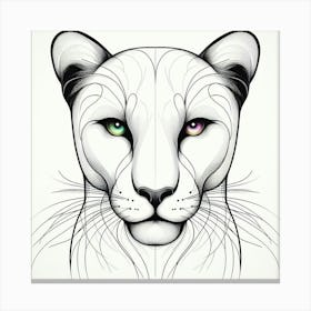 Lion Head 11 Canvas Print