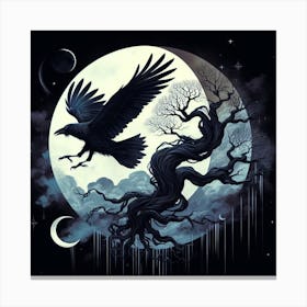 Raven 4 Canvas Print