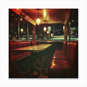 Red Diner Canvas Print