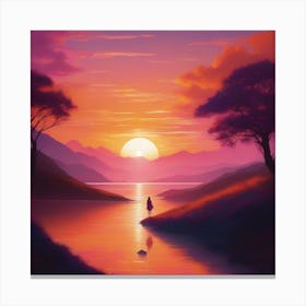 Landscape Painting Canvas Print