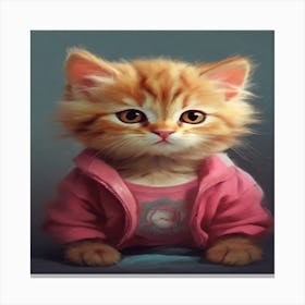 Cute Kitten Canvas Print