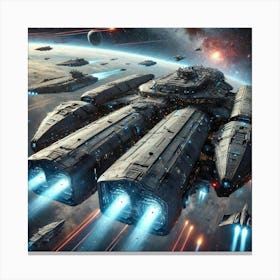 Sky Breaker Carrier Converted Canvas Print