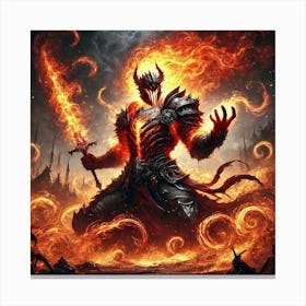 Ronan Ashheart Flamebound Fury Canvas Print