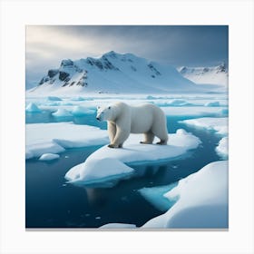 Dreamshaper V7 An Arctic Wilderness Where Polar Bears Roam Acr 1 Canvas Print